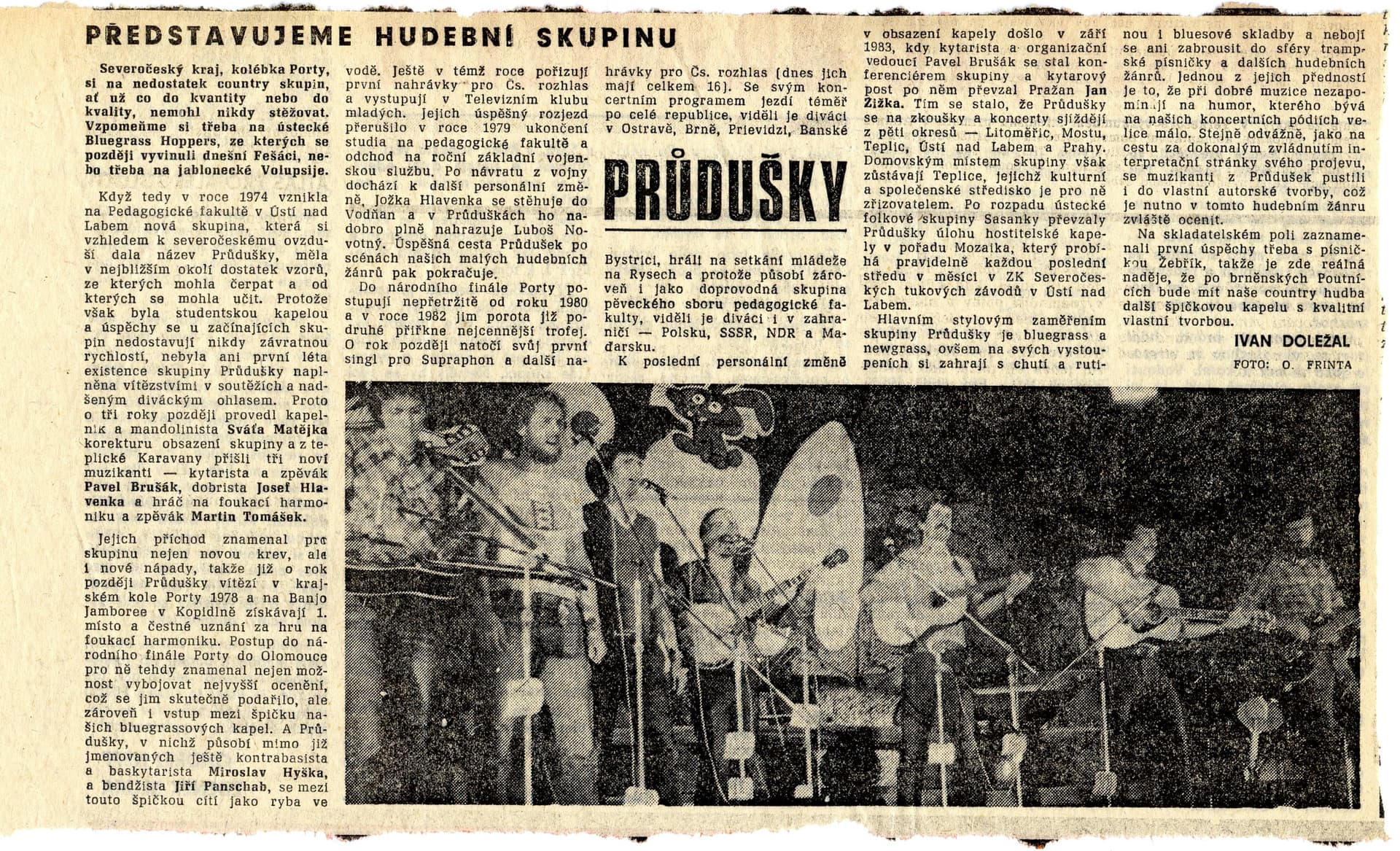 Představujeme hudební skupinu Průdušky