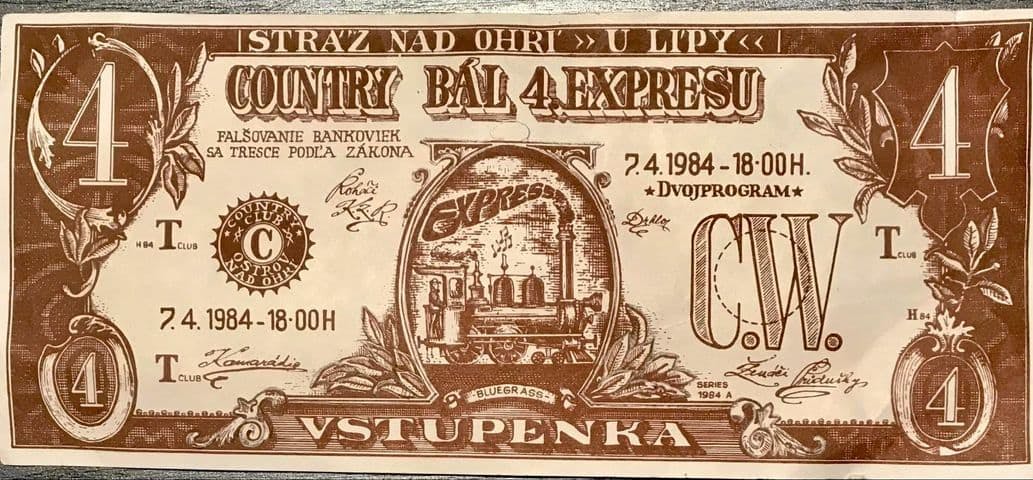 Plakát - Country bál 4. expressu, Stráž nad Ohří